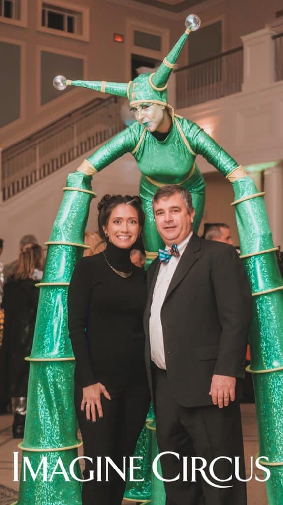 Alien Quad Stilt Walker, Liz, Oddball Gala, Space themed Entertainment, Imagine Circus