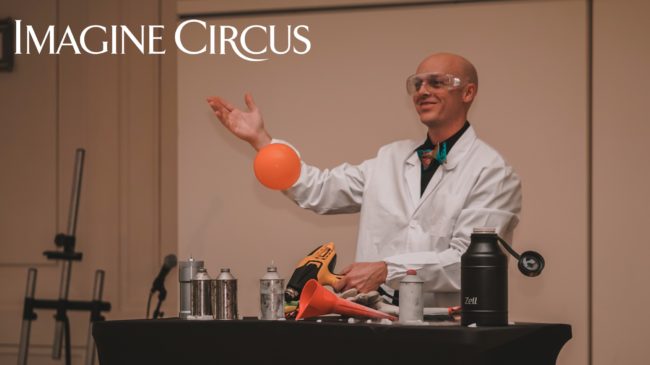 Liquid Nitrogen Show, Mad Scientist, Adam, Oddball Gala, Alien Chic Entertainment, Imagine Circus