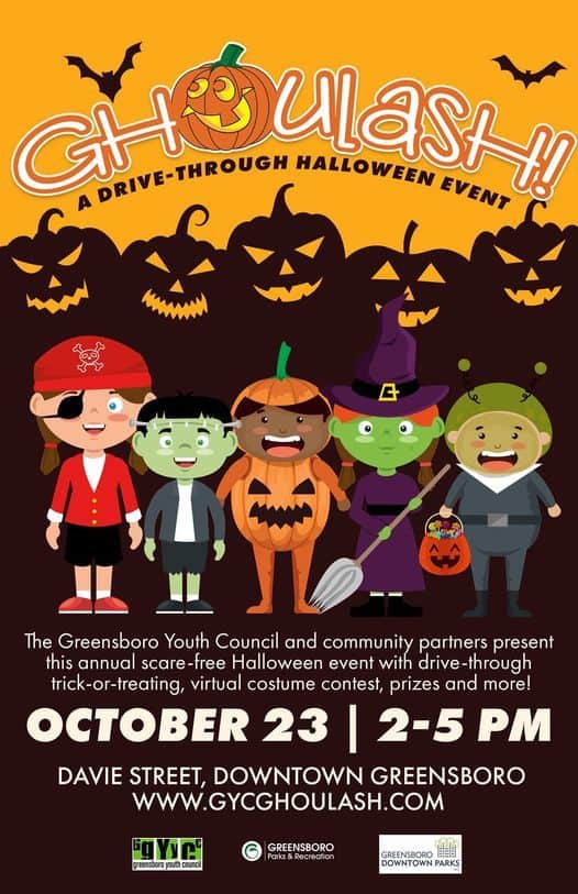 Ghoulash! Drive-Thru Trick-or-Treat Halloween Festival: Greensboro, NC