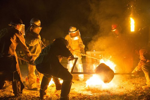 Liberty Arts Annual Iron Pour, Durham, NC, Imagine Circus