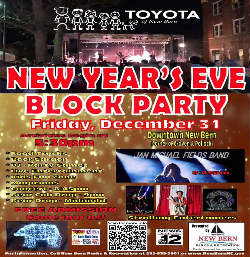 New Year’s Eve Block Party: New Bern, NC