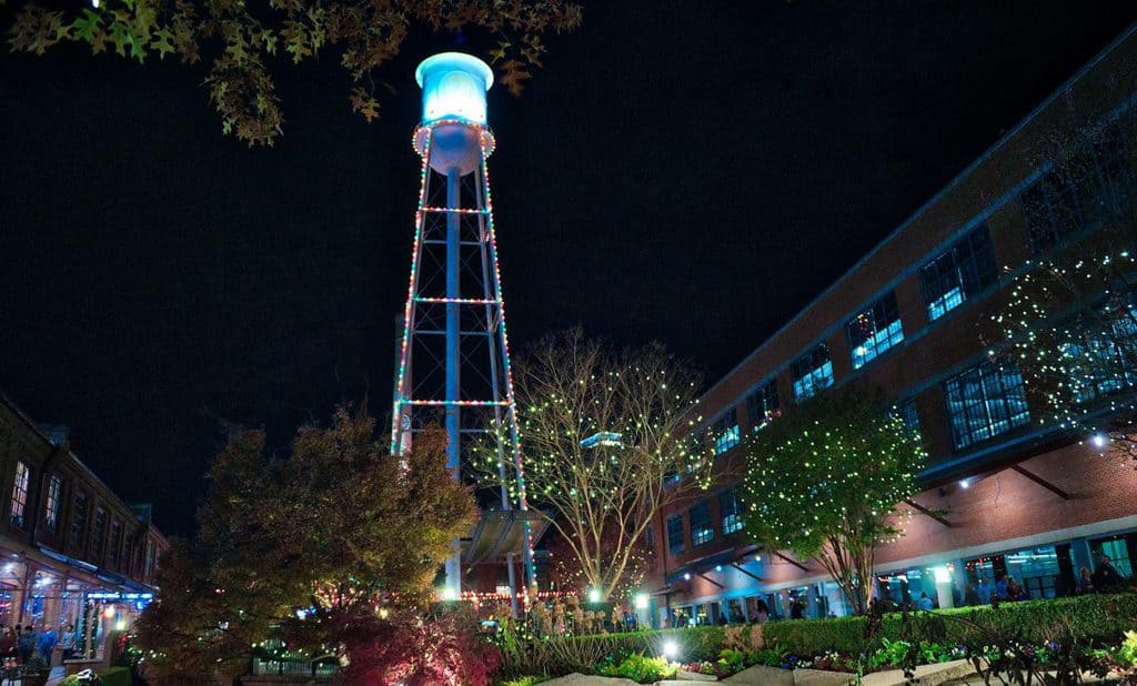 American Tobacco Tower Lighting, Imagine Circus, 2021