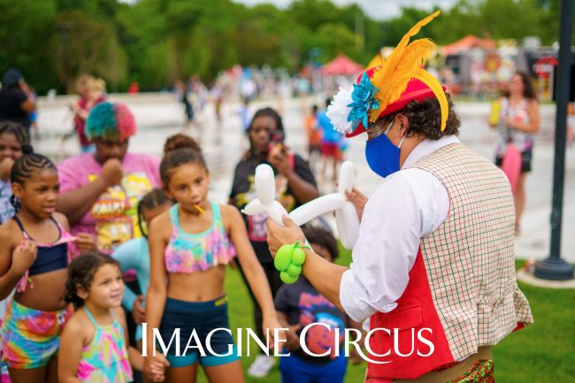 Balloon Twister, Costa, Chavis Park, Raleigh NC, Imagine Circus, Photo by JLewis Media