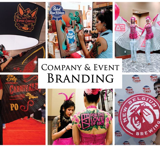 Company & Event Branding, Imagine Circus Event Themes