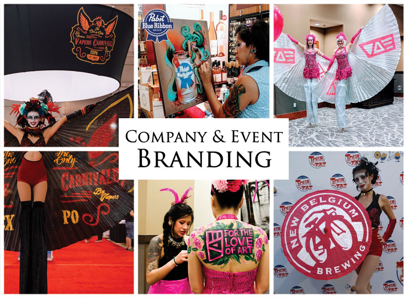 Company & Event Branding, Imagine Circus Event Themes