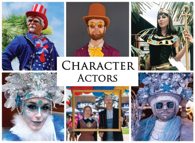 Character Actors, Imagine Circus, Entertainment, Specialty Act