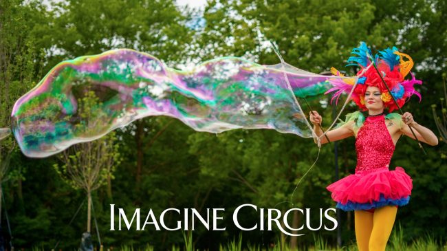 Giant Bubble Artist, Lauren, Chavis Park, Raleigh NC, Imagine Circus, Photo by JLewis Media