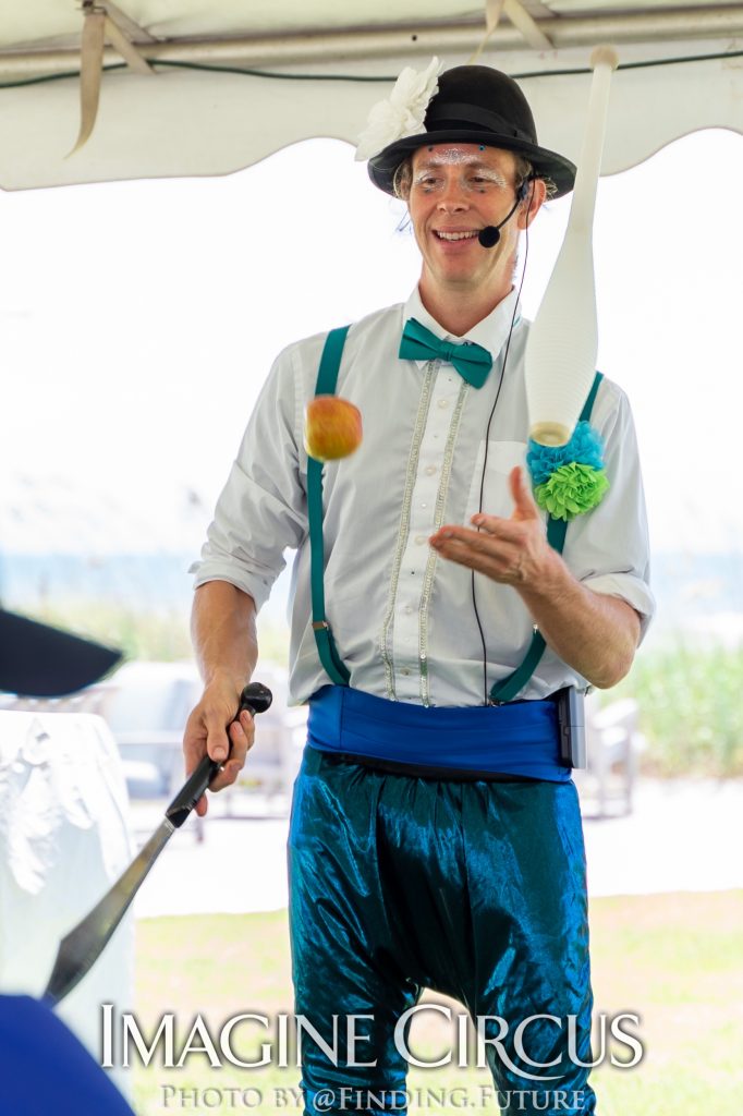Juggler, Under the Sea Theme Party, Fun in the Sun, Time with Tain, Imagine Circus Performer, Photo by Finding Future