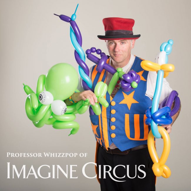 Professor Whizzpop, Juggler, Balloon Artist, Comedian, Stage Show, Family Friendly Entertainment