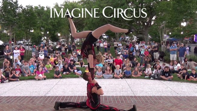 Rocco and Nova, Awesome Acrobats Show, Summerville, Imagine Circus Entertainment
