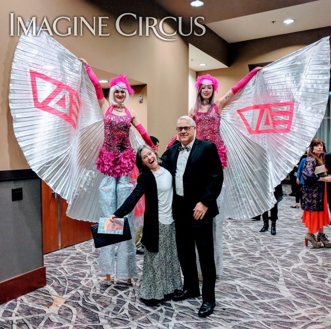 Stilt Walking Entertainment, Winged Dancer, VAE Gala, Company Branding & Logos, Imagine Circus