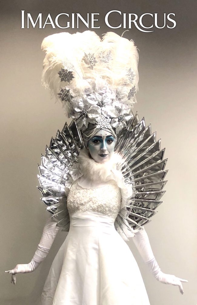 Snow Queen Living Statue, Imagine Circus