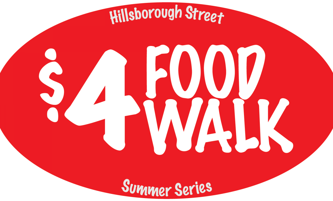 4 Dollar Food Walk, Summer Series, Hillsborough Street, Raleigh, NC, Imagine Circus