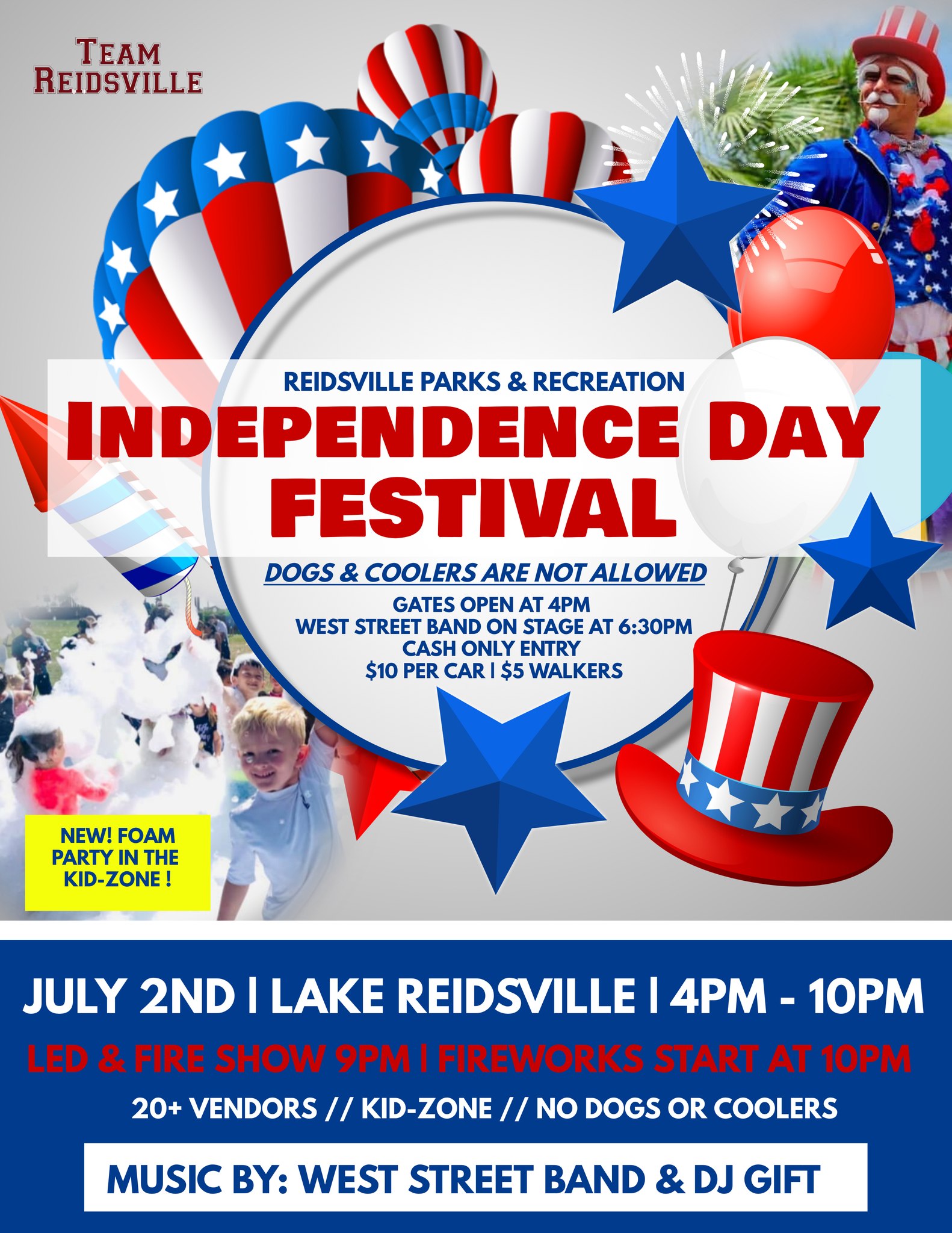 Reidsville Parks & Recreation Independence Day Festival: Reidsville, NC ...