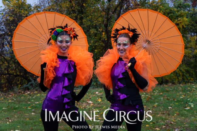 Acrobat Duo, Fall Festival Halloween Costume, Kaci and Katie, Stuart VA, Imagine Circus, Photo by JLewis Media
