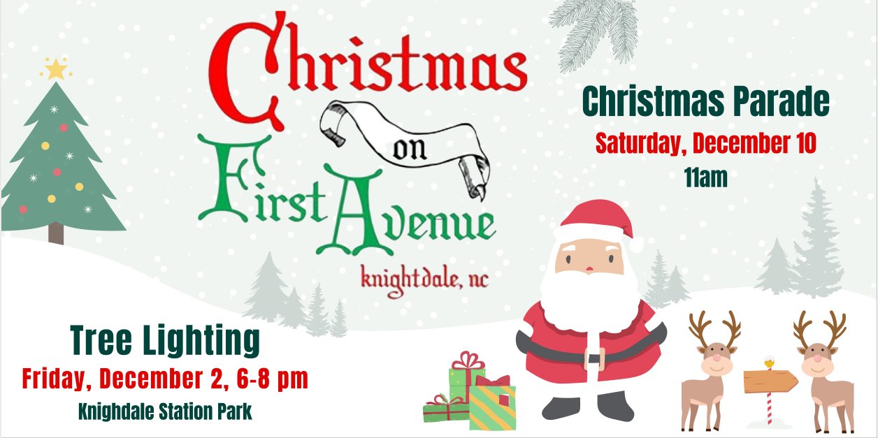 Christmas On First Avenue Tree Lighting Event Knightdale, NC