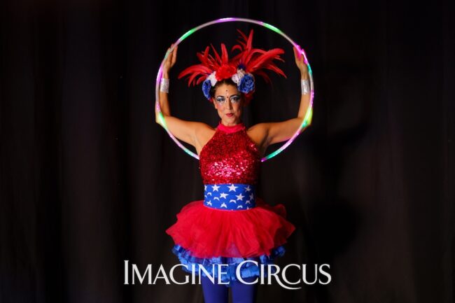 LED Hooper, Liz, July 4, Imagine Circus Entertainment, photo by JLewis Media