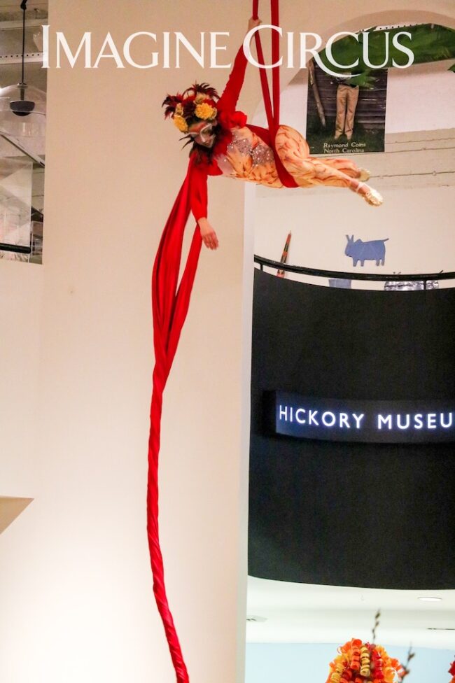 Aerialist, Aerial Silks Dancer, Liz, Fuel the Vision Gala, Imagine Circus Performers, Photo by Lauren Shafto