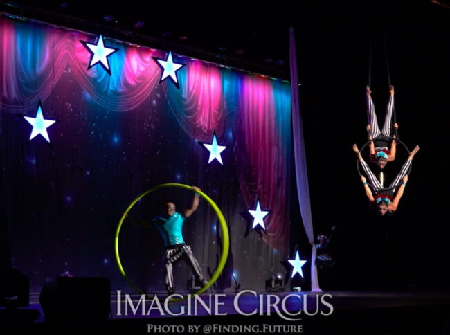 Cyr Wheel, Cirque Celebration Stage Show, Imagine Circus Performer, Photo by Finding Future