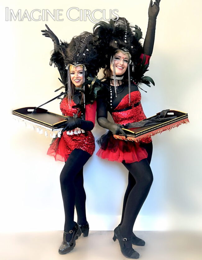 Imagine Circus Cigar Girls, Red and black, Show Girls