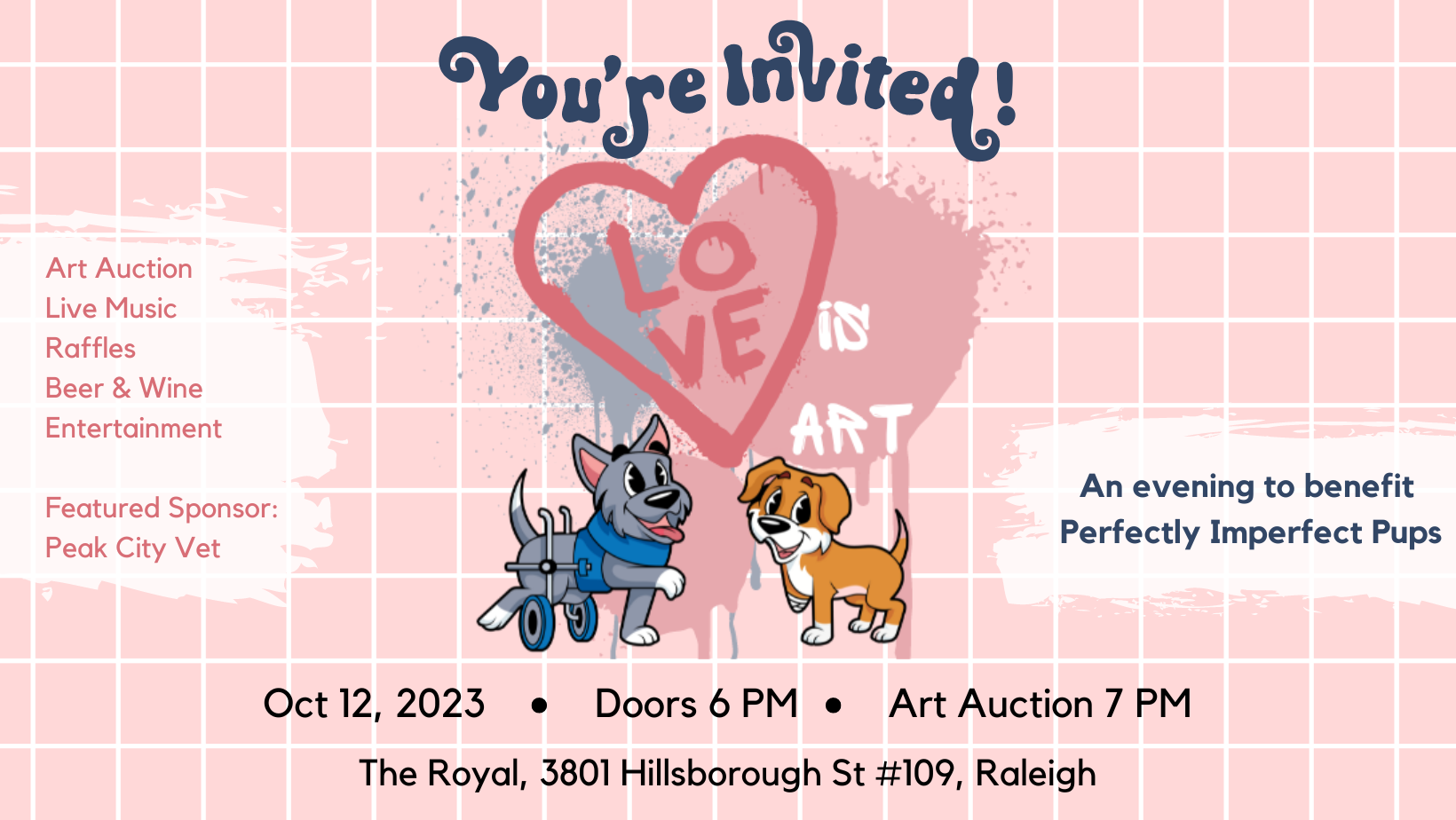 Perfectly Imperfect Pups “Love Is Art:” Raleigh, NC