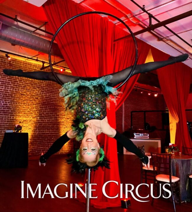 Lollipop Lyra, Freestanding Aerial Hoop, Red, Green, Upscale, Imagine Circus Performers