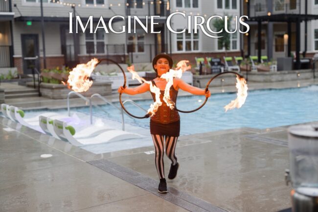 Imagine Circus Performers, Fire Performers, Day time Fire