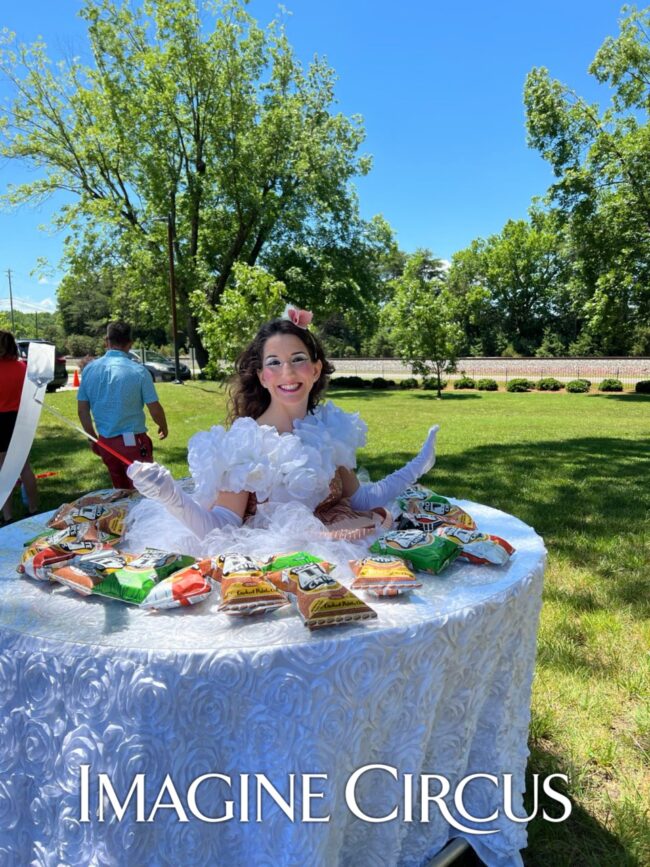 Imagine Circus Strolling Table, Upscale Entertainment, Hostess, Performers