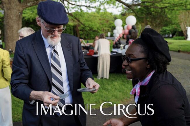 Imagine Circus, Paris Vibe Strolling Entertainment, Mime, Magician, Photo by The Nixons Photography