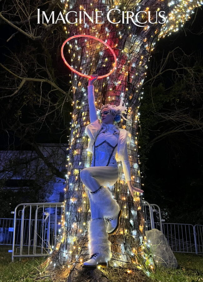 Imagine Circus Performer, Winter Holiday, LED Hoop