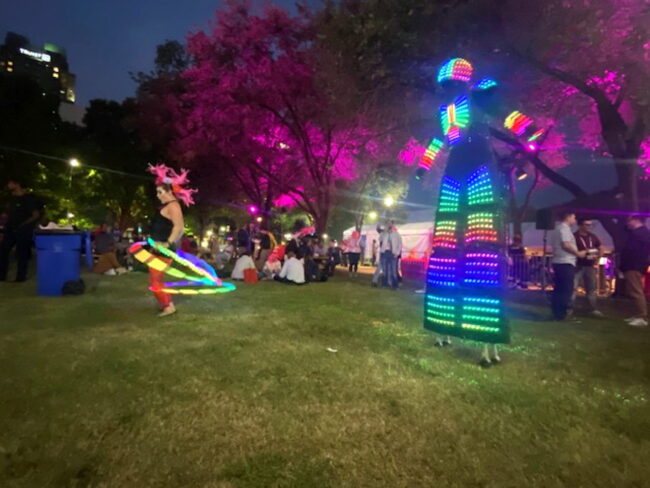 Imagine Circus, LED Robot, Stilt Walker, Performer