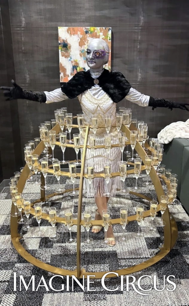 Imagine Circus Champagne Dress, Cyborg, Alien Space